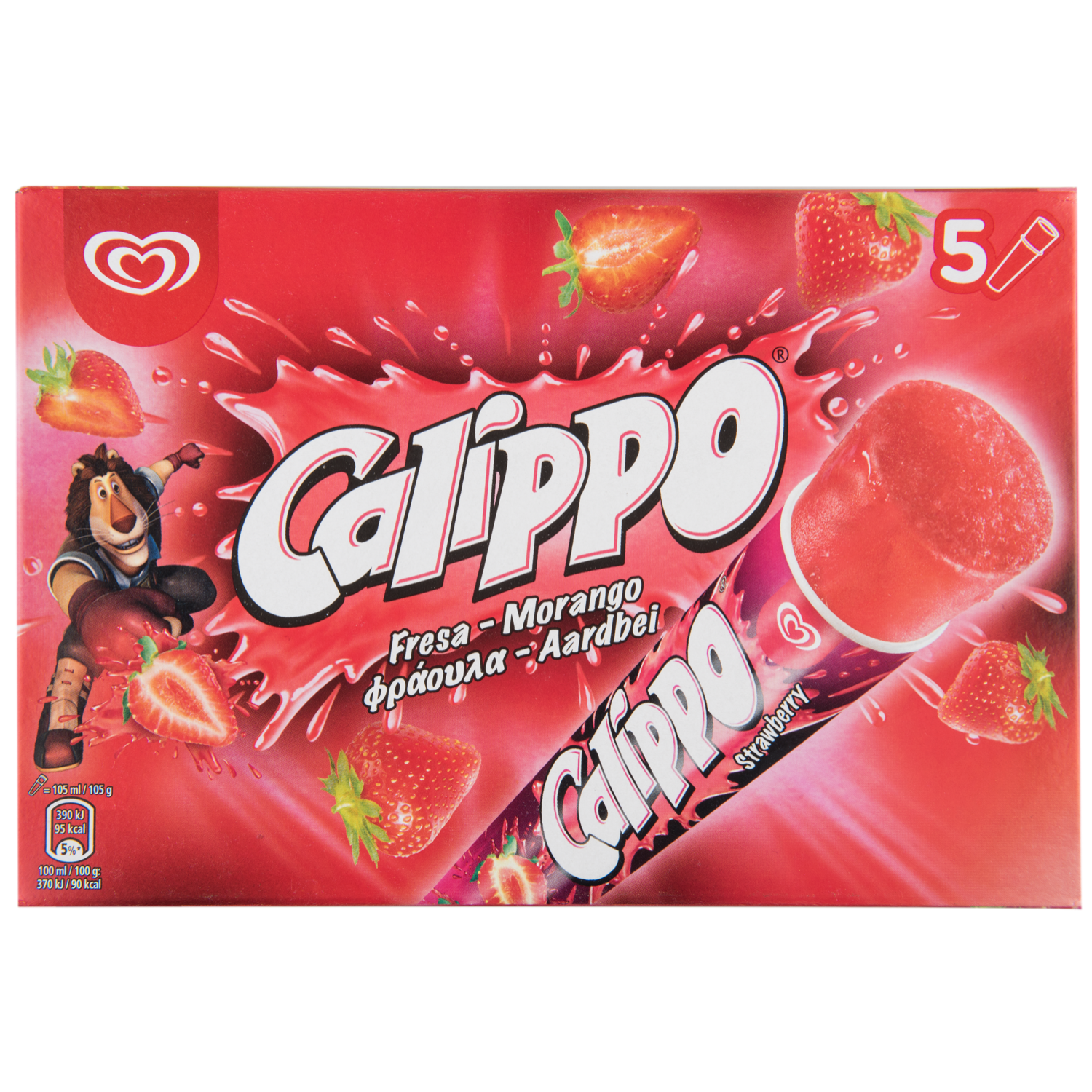 Ola Calippo aardbei 5 stuks