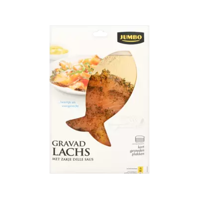 Huismerk Gravad Lachs met Zakje Dille Saus