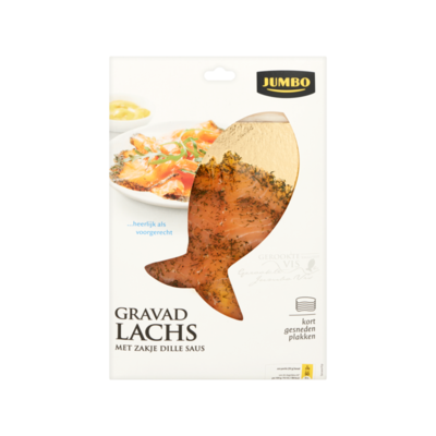 Huismerk Gravad Lachs met Zakje Dille Saus