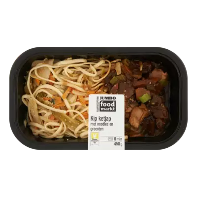 Huismerk Food Markt Nieuwe Standaard Kip Kip Ketjap met Noodles en Groenten