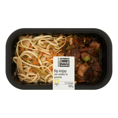 Huismerk Foodmarkt Kip Ketjap met Noodles en Groenten