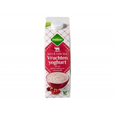 Huismerk Magere yoghurt kers rode bes