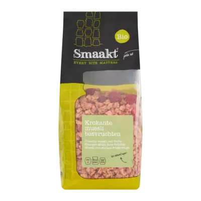 Smaakt Bio Krokante Muesli Bosvruchten