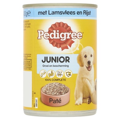 Pedigree Hondenvoer Junior Paté Met Lamsvlees En Rijst