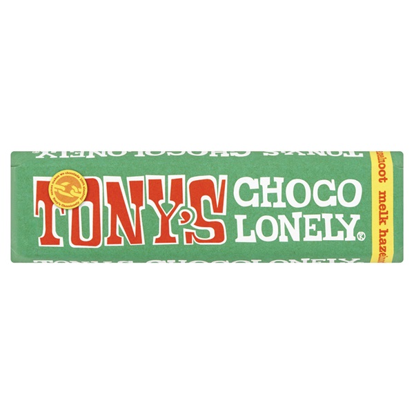 Tony's chocolonely Chocoladereep Melk Hazelnoot