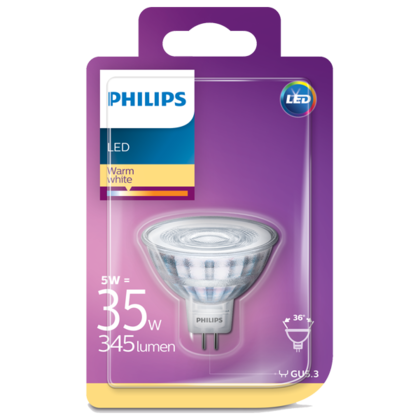 Philips Lamp LED 35W GU5.3 MR 16 WW 36D