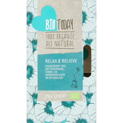Bio Today Thee organic biologisch relax & relieve 20 zakjes