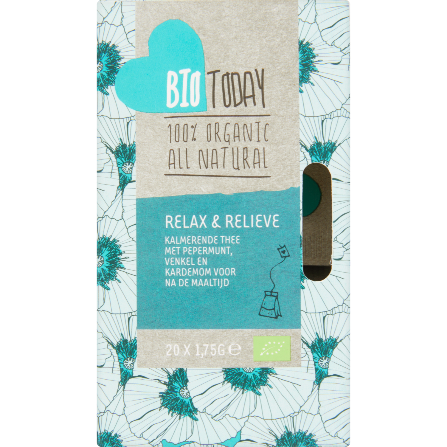 Bio Today Thee organic biologisch relax & relieve 20 zakjes