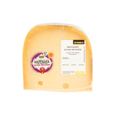 Huismerk Wapenaer Extra Belegen Noord Hollandse Gouda Kaas Stuk 48+