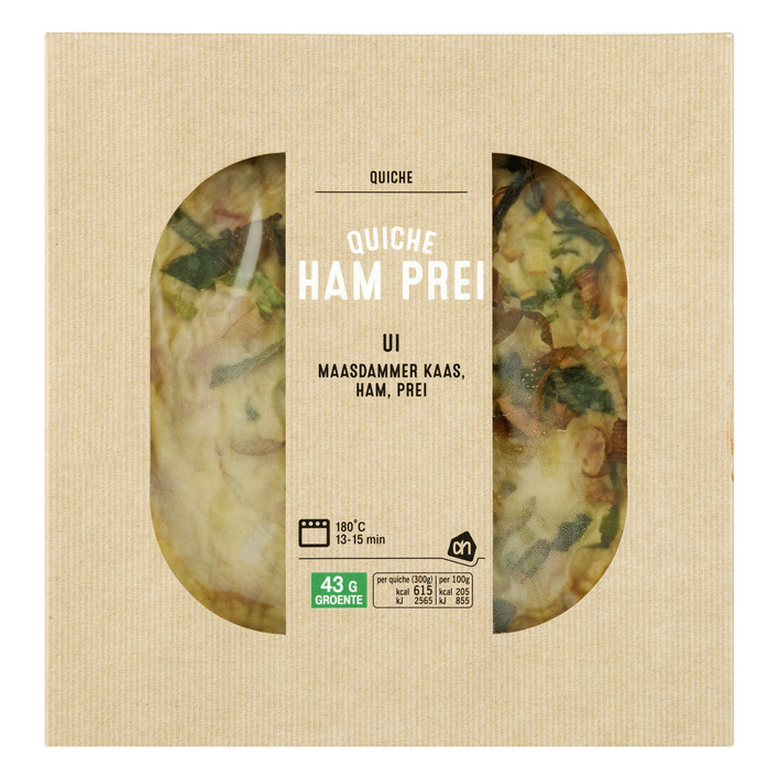 Huismerk Quiche ham-prei