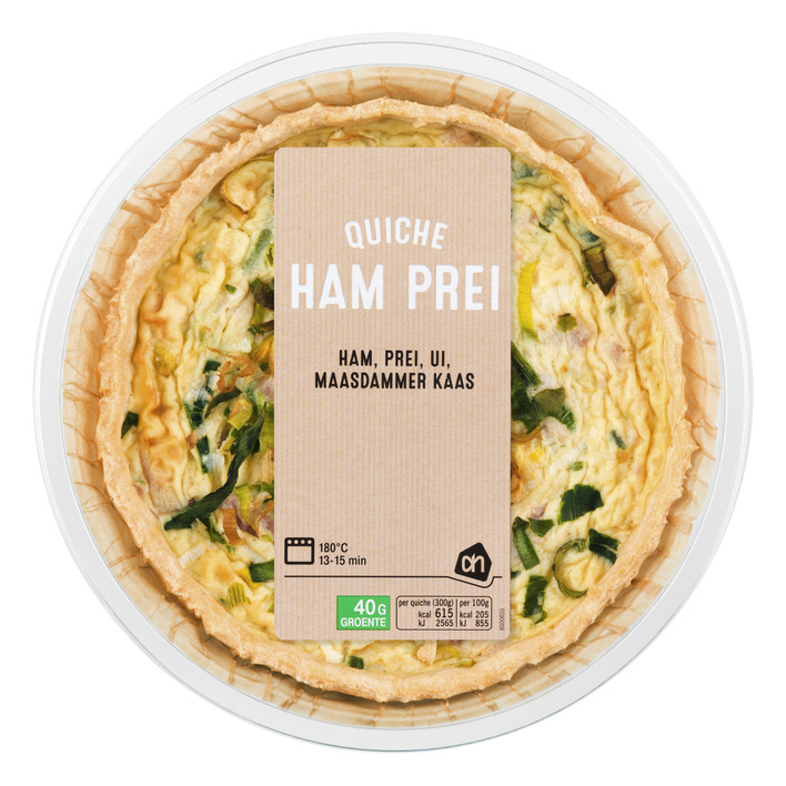 Huismerk Quiche ham-prei