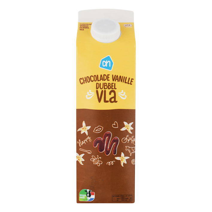 Huismerk Dubbelvla chocolade-vanille