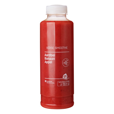 Huismerk Verse smoothie appel-banaan-aardbei