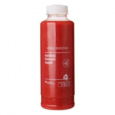 Huismerk Verse smoothie appel-banaan-aardbei