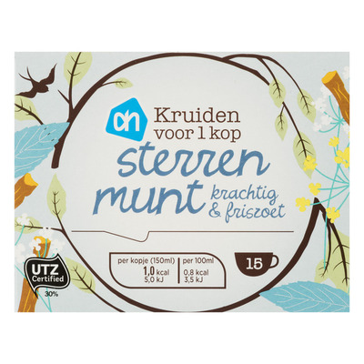 Huismerk Sterrenmunt thee 1-kops