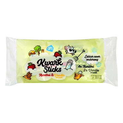 Huismerk Kwarksticks aardbei-vanille
