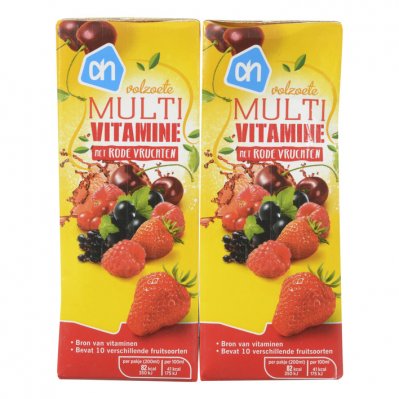 Huismerk Multivitaminedrank rood