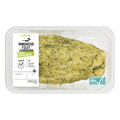 Huismerk Pangasiusfilet tuinkruiden