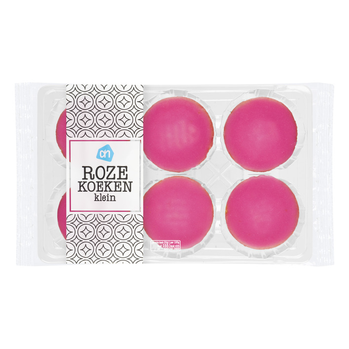 Huismerk Mini roze koeken