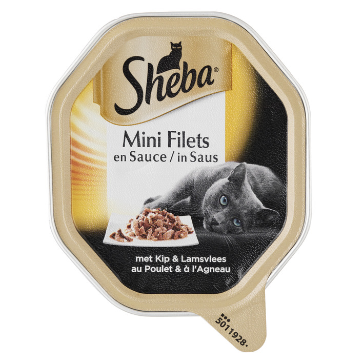Sheba Kattenvoer nat filets in saus kip & lam
