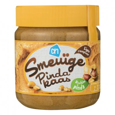 Huismerk Pindakaas met stukjes pinda