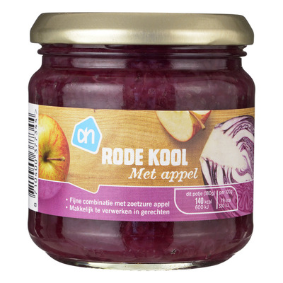Huismerk Rode kool met appel