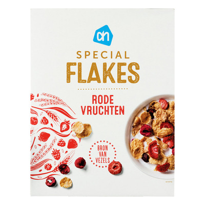 Huismerk Special flakes rode vruchten