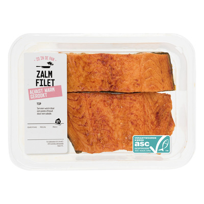 Huismerk Warmgerookte zalmstukken