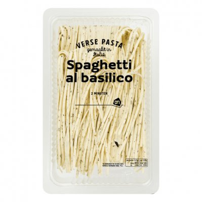 Huismerk Verse spaghetti al basilico