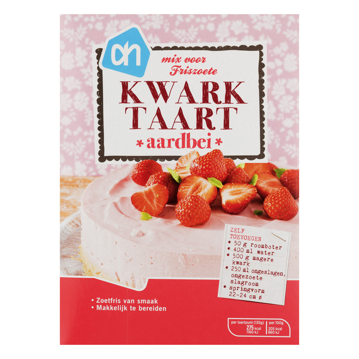 Huismerk Mix voor kwarktaart aardbeien