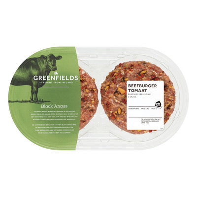 Huismerk Greenfields beefburger tomaat