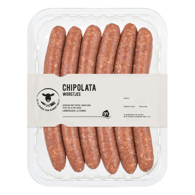 Huismerk Lams chipolata worstjes