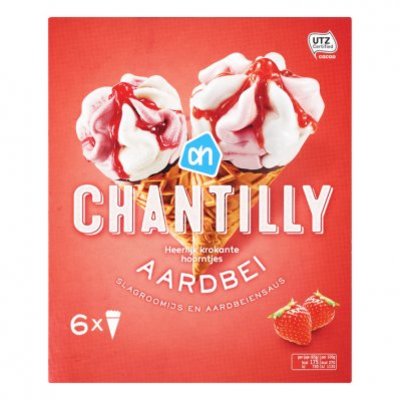 Huismerk Chantilly aardbei