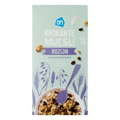 Huismerk Krokante muesli rozijn
