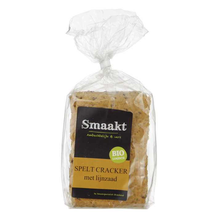 Smaakt Spelt cracker met lijnzaad