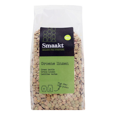 Smaakt Groene linzen