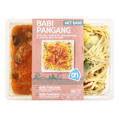 Huismerk Babi pangang met bami