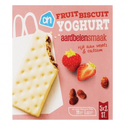 Huismerk Yoghurt fruitbiscuit aardbei