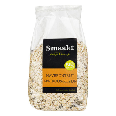Smaakt Ontbijt rozijnen abrikoos