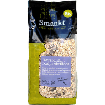 Smaakt Ontbijt rozijnen abrikoos