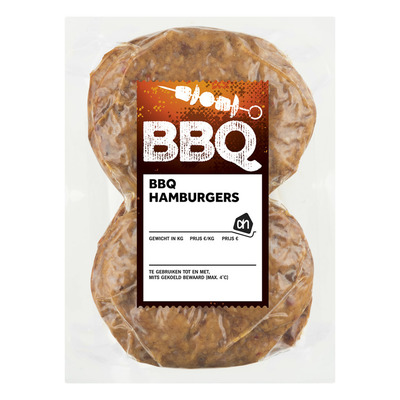 Huismerk BBQ hamburgers vacuüm