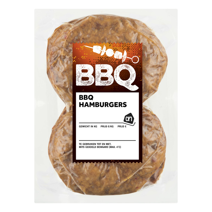 Huismerk BBQ hamburgers vacuüm