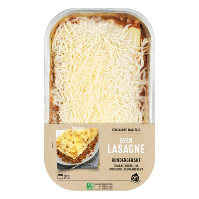 Huismerk Ovenlasagne met rundergehakt