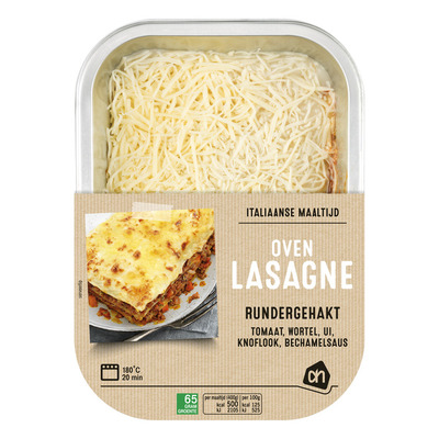 Huismerk Ovenlasagne met rundergehakt