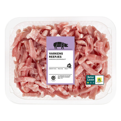 Huismerk Varkensreepjes mager