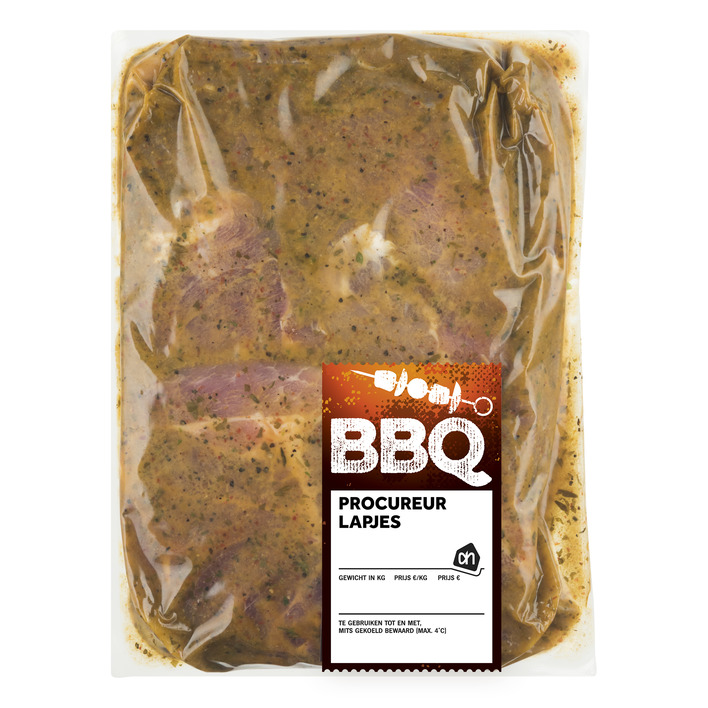 Huismerk BBQ procureurlapjes gemarineerd vacuüm