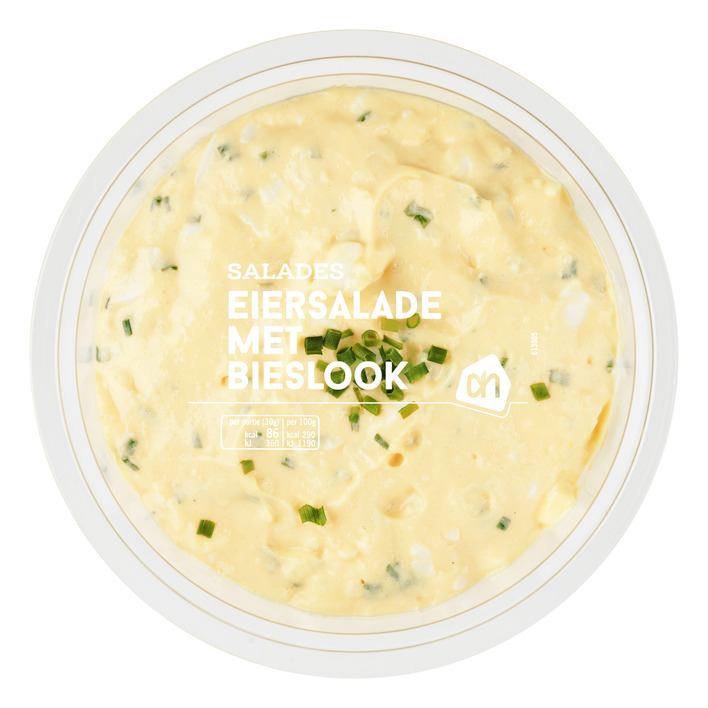Huismerk Scharrelei bieslook salade