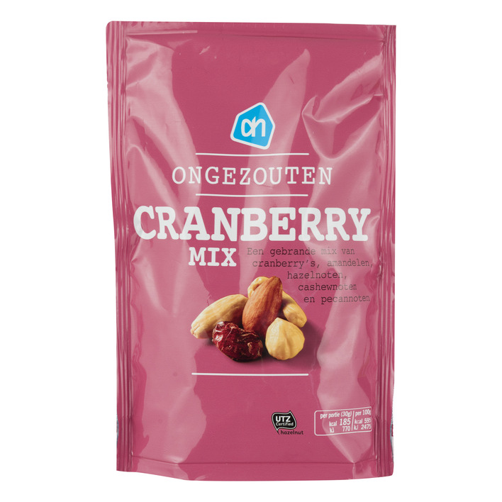 Huismerk Frisse cranberrymix ongezouten