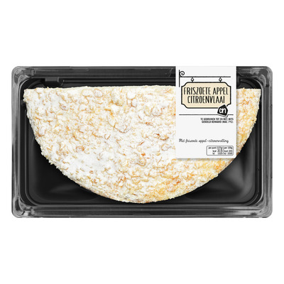 Huismerk Appel-citroenvlaai half