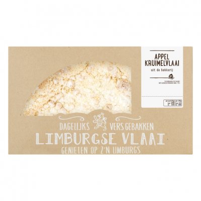 Huismerk Appelkruimelvlaai half